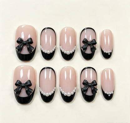 Noir Bow Coquette