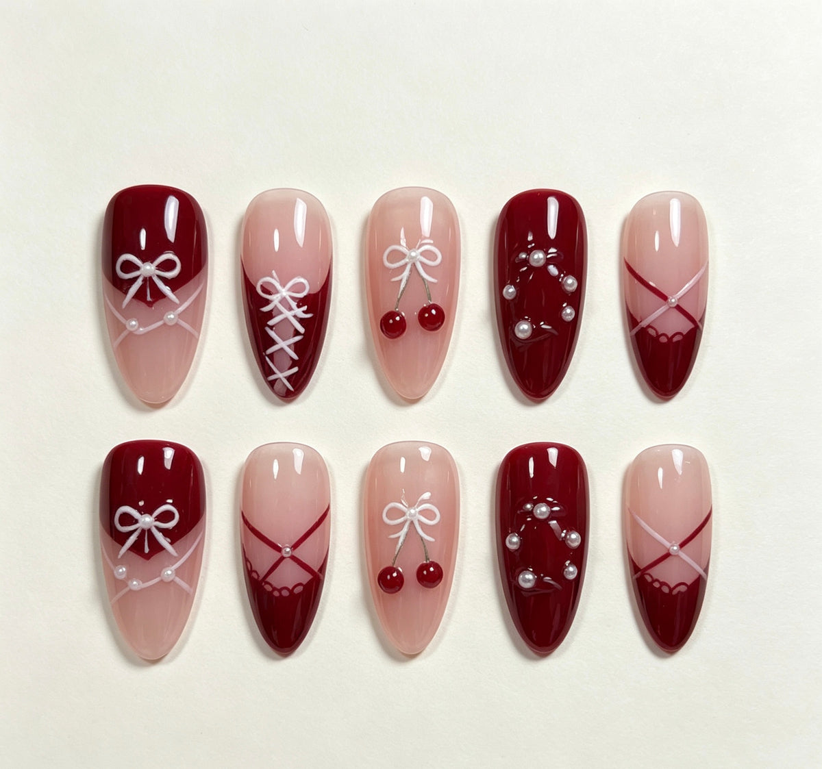 Cherry Ribbon Rendezvous