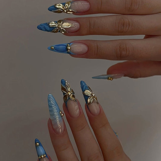 Gilded Blue Lotus